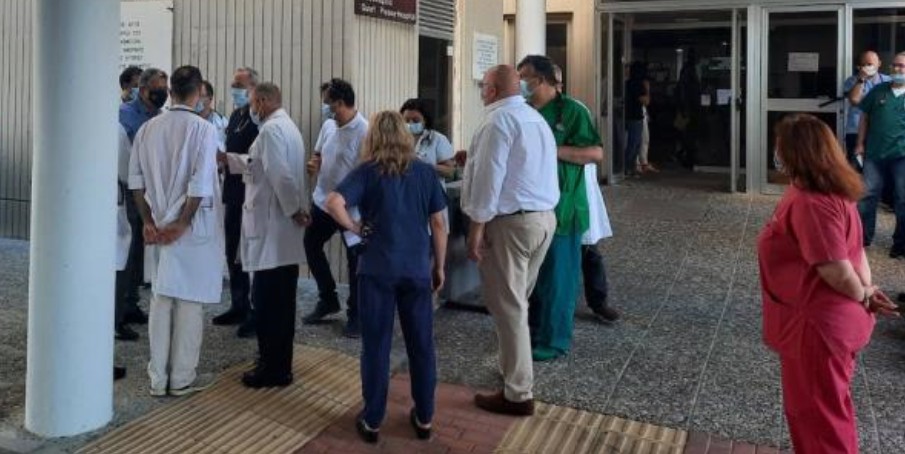 Τετράωρη στάση εργασίας πραγματοποίησαν οι αναισθησιολόγοι του ΓΝ Λάρνακας